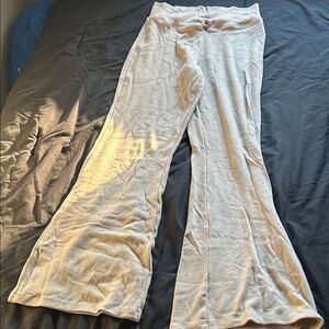 Forever 21 Light Gray Wide-Leg Pants